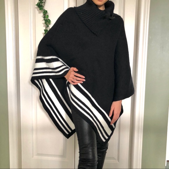 Cleo Knit Poncho Shawl - Picture 1 of 5